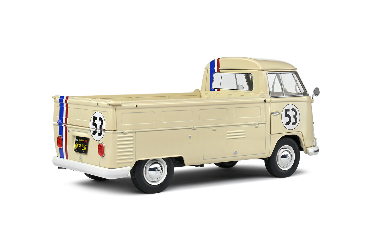 1/18 Solido 1950 Volkswagen T1 Pick Up Racer #53 (Beige) Diecast Car Model
