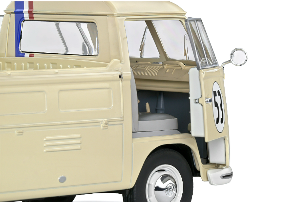 1/18 Solido 1950 Volkswagen T1 Pick Up Racer #53 (Beige) Diecast Car Model
