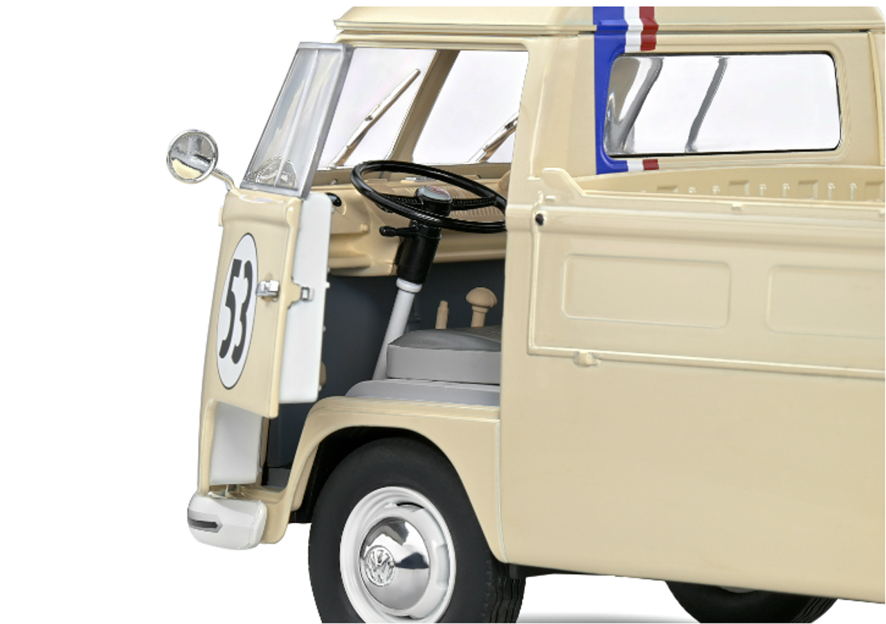 1/18 Solido 1950 Volkswagen T1 Pick Up Racer #53 (Beige) Diecast Car Model