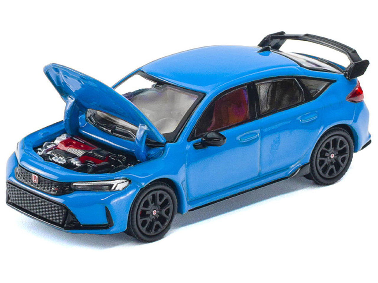 Honda Civic Type-R (FL5) Boost Blue Pearl 1/64 Diecast Model Car by Pop Race