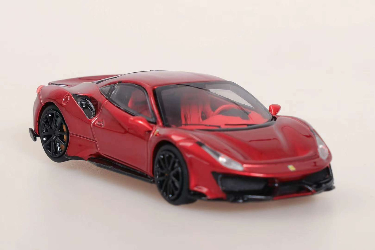 1/64 Ichiban Model Ferrari 488 Novitec (Metallic Red) Diecast Car Model