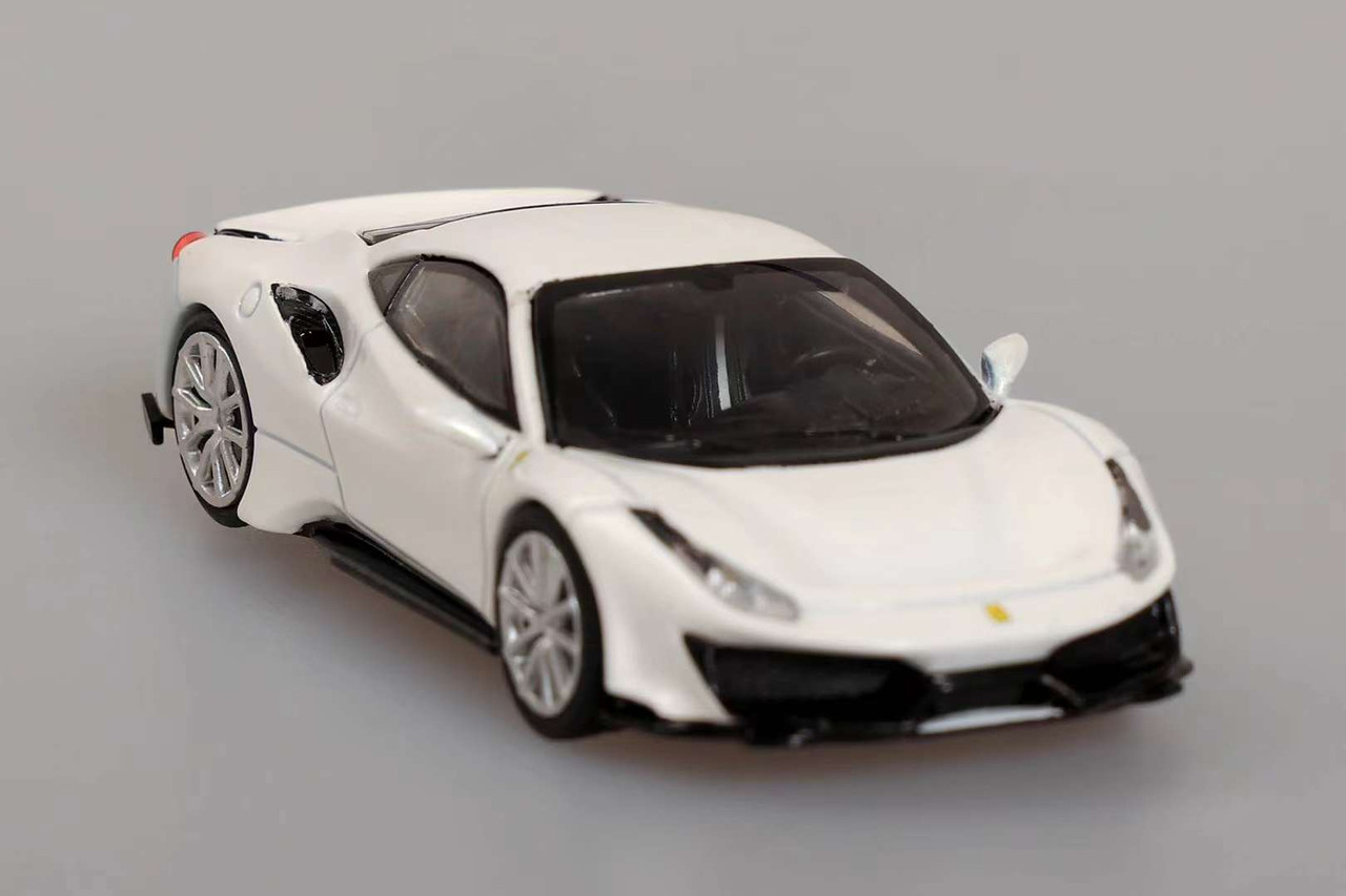 1/64 Ichiban Model Ferrari 488 Novitec (White) Diecast Car Model
