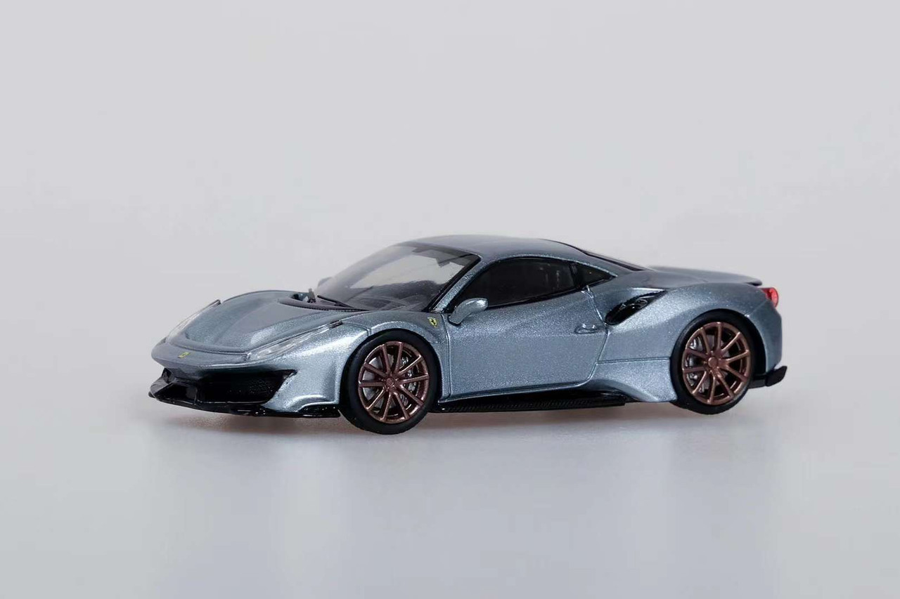 U2 1/64 フェラーリ488ピスタ　novitec グレー U2 1:64 488 Pista Novitec Resin Car Model Limited edition
