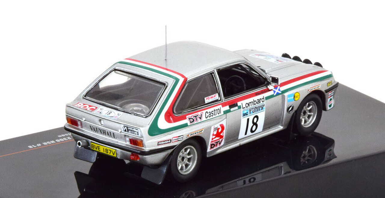 1/43 Ixo 1980 Vauxhall Chevette 2300 HSR #18 Lombard RAC Rallye Dealer Team Vauxhall, Castrol Jimmy McRae, Mike Nicholson Car Model