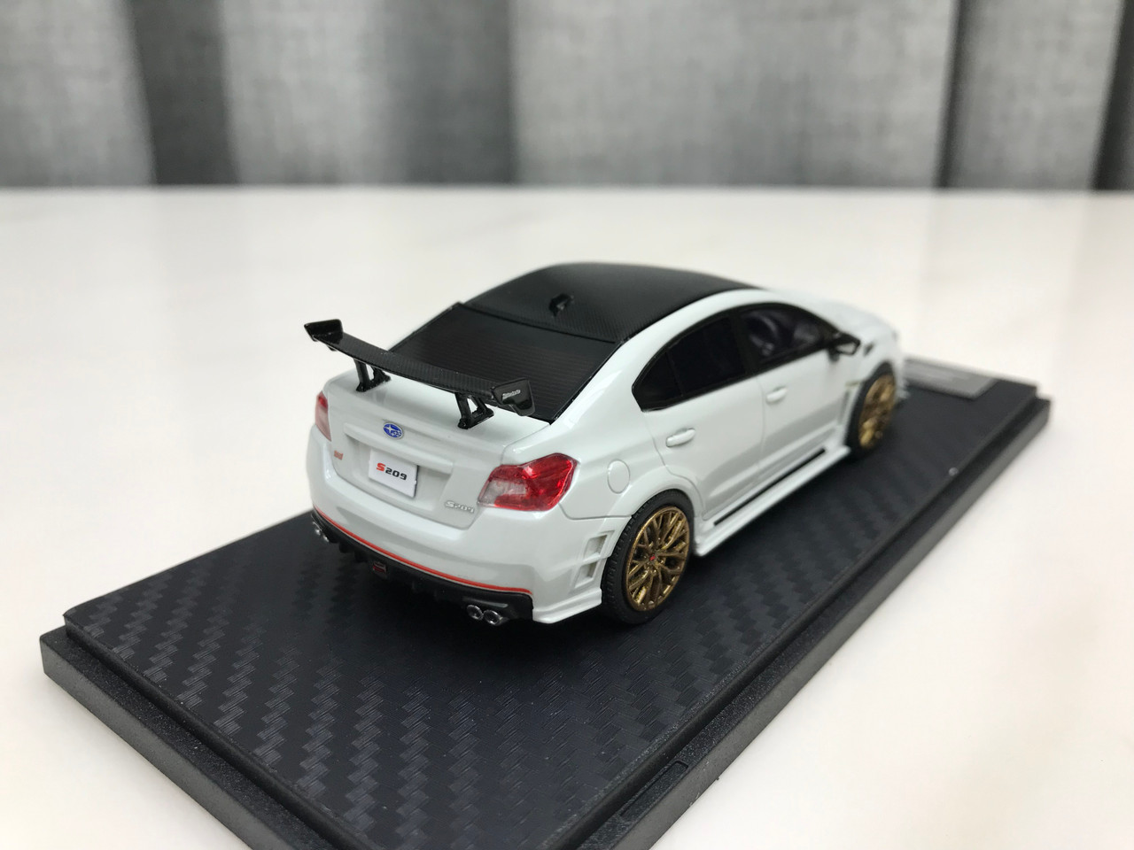 1/43 Sunyork Subaru WRX STi S209 (White) Diecast Car Model