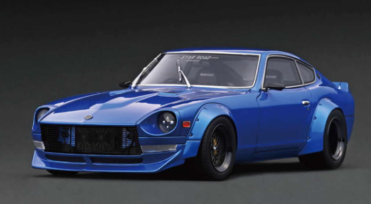 1/18 Ignition Model Nissan Fairlady Z (S30) STAR ROAD Blue Metallic