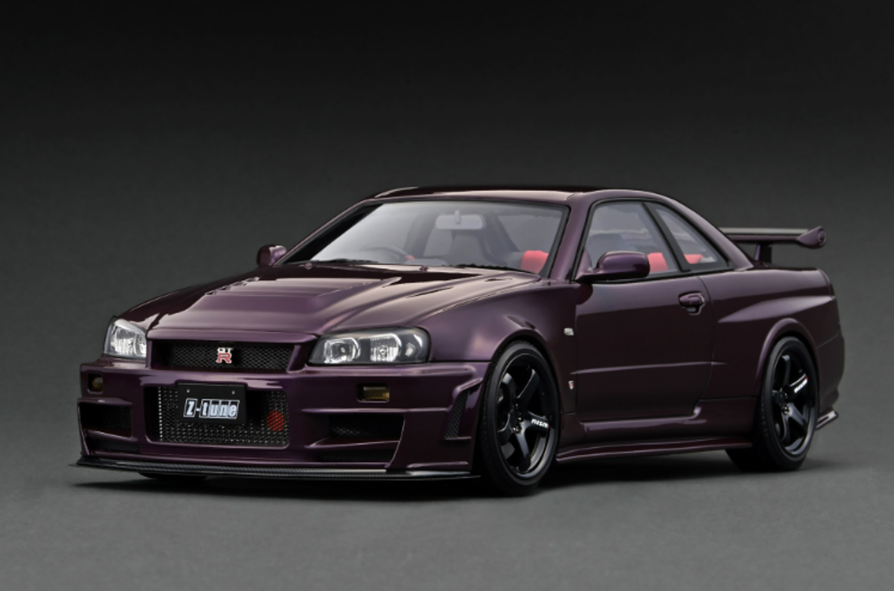 1/18 Ignition Model Nismo R34 GT-R Z-tune Midnight Purple 