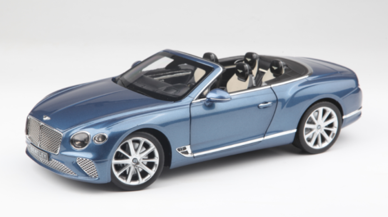 1/18 Norev 2019 Bentley Continental GT Convertible (Blue) Diecast Car Model