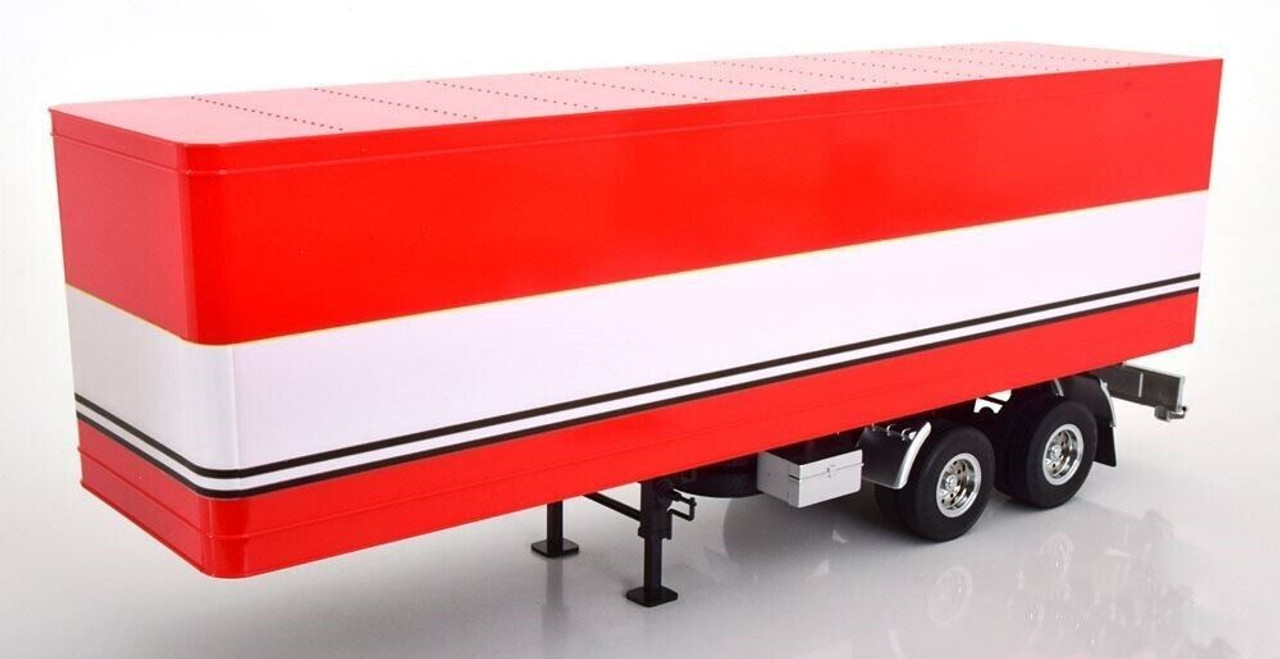 1/18 Road Kings Semi Trailer (Red & White) Diecast Model