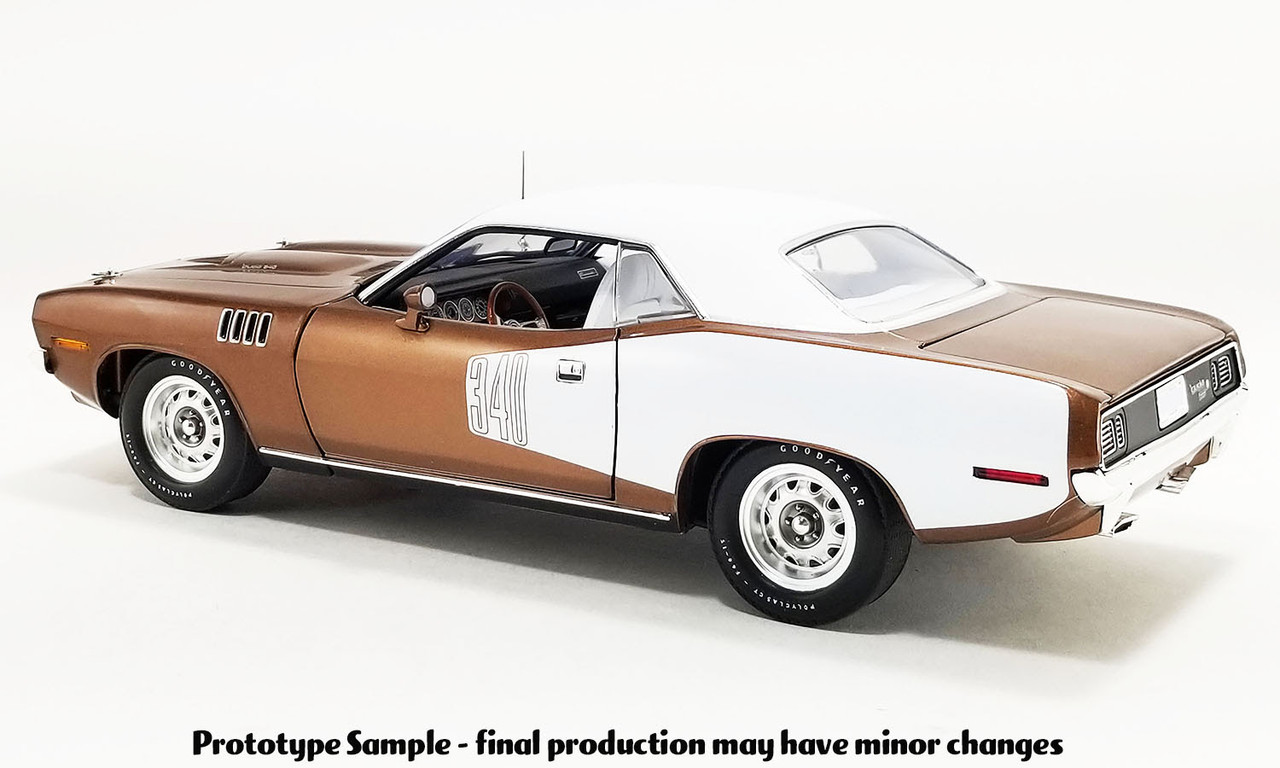 1/18 ACME 1971 Plymouth Cuda Vinyl Top (Tahitian Walnut Metallic