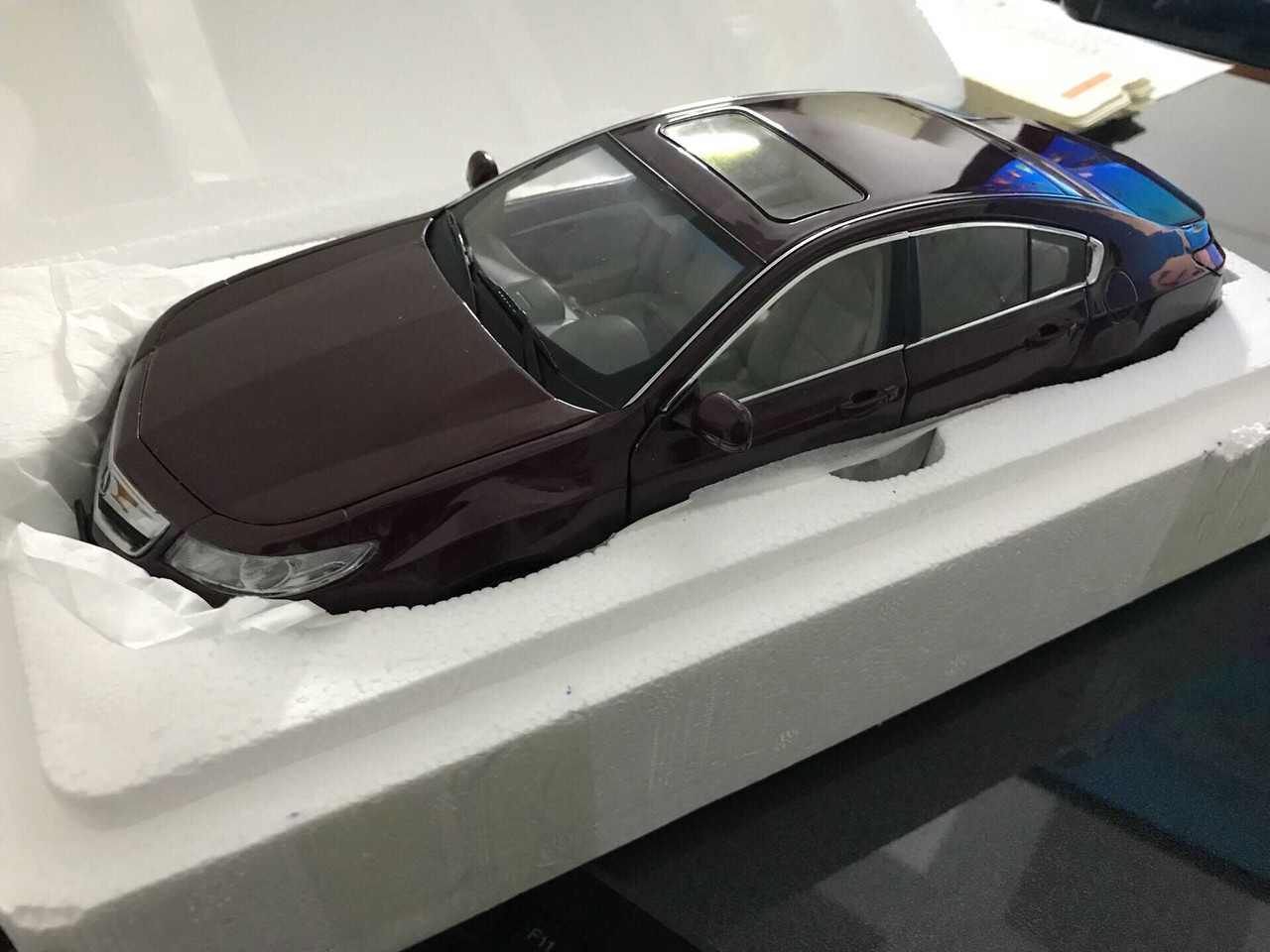 1/18 Dealer Edition Acura TL 4th Generation (2009-2014) (Wine Red) Diecast Car Model
