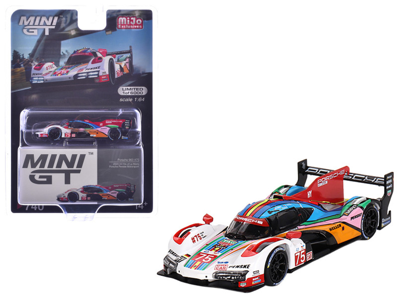 【TRGCK】 1/64 Mini GT 2023 Porsche 963 #75 Porsche Penske Motorsport