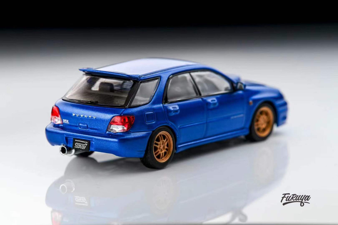 1/64 Furuya Subaru Impreza WRX STi GG Wagon 8th Generation (Blue) Diecast Car Model