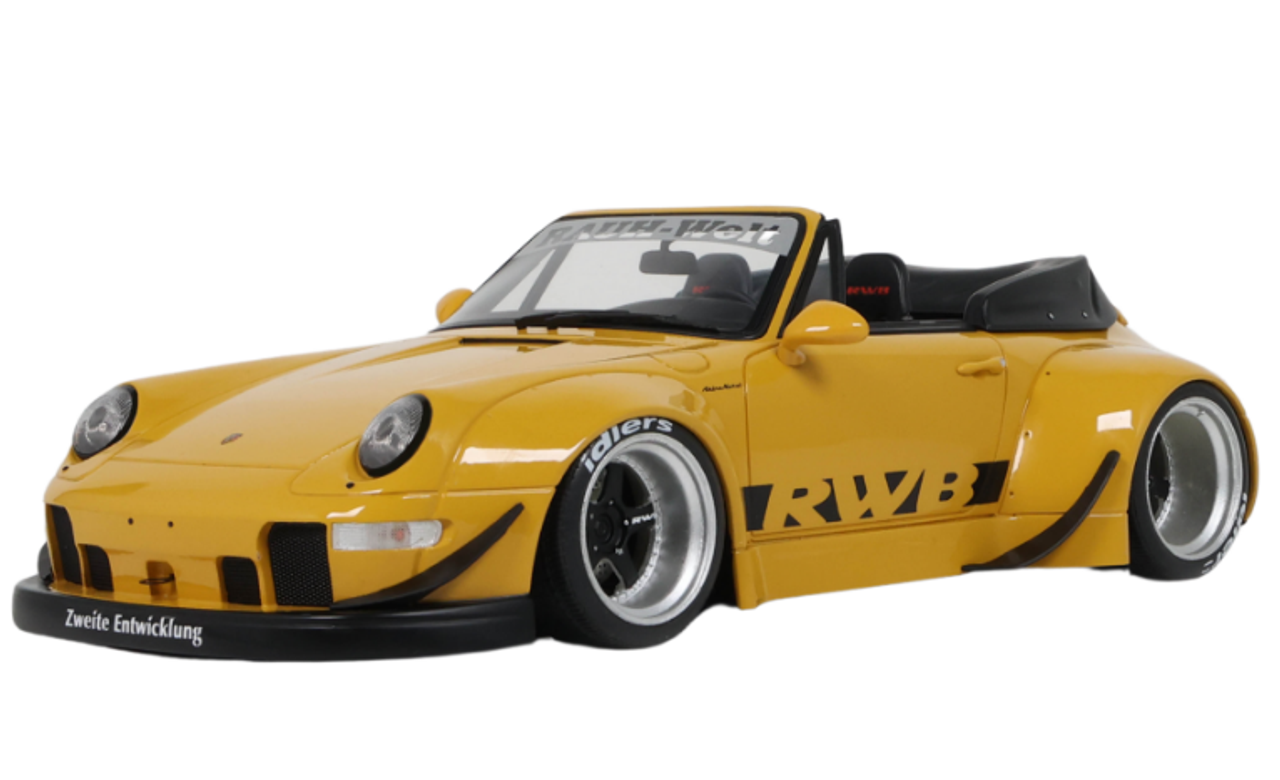 1/18 GT Spirit 2023 Porsche RWB Bodykit Nohra (Yellow) Car Model