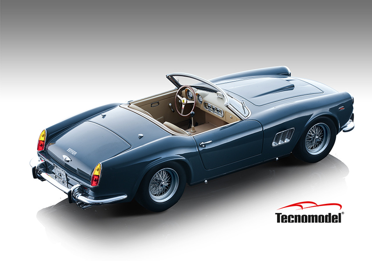 1/18 Tecnomodel 1960 Ferrari 250 GT California SWB (Gloss Mediun Grey) Car Model