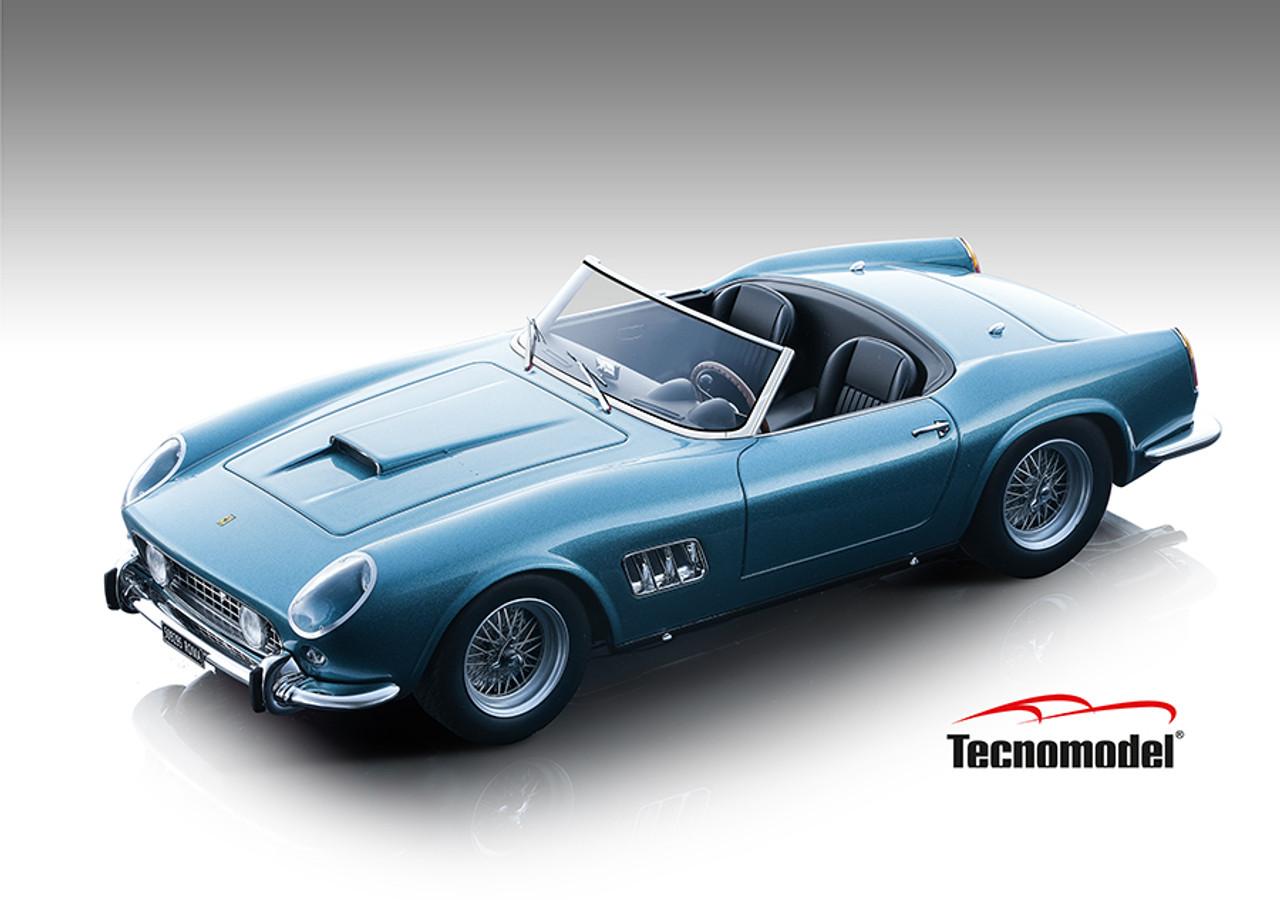 1/18 Tecnomodel 1960 Ferrari 250 GT California SWB (Azzurro California Metal) Car Model