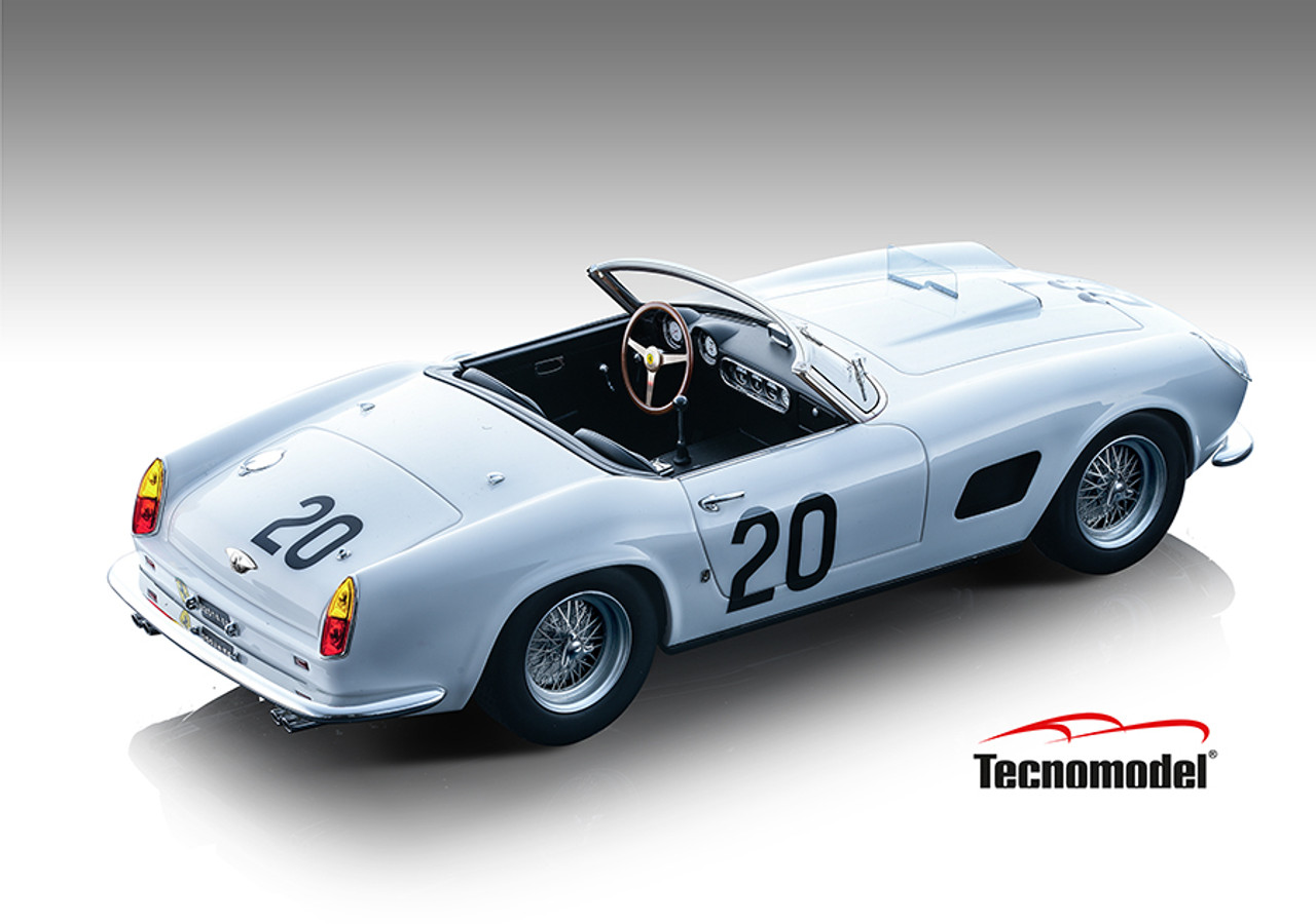 1/18 Tecnomodel 1960 Ferrari 250 GT California SWB Le Mans 24h Nart B.Sturgis, J.Schlesser DNF Car Model