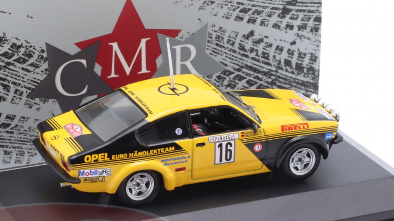 1/43 CMR 1976 Opel Kadett GT/E #16 4th Rallye Monte Carlo Opel Euro Händler Team Walter Röhrl, Jochen Berger Car Model