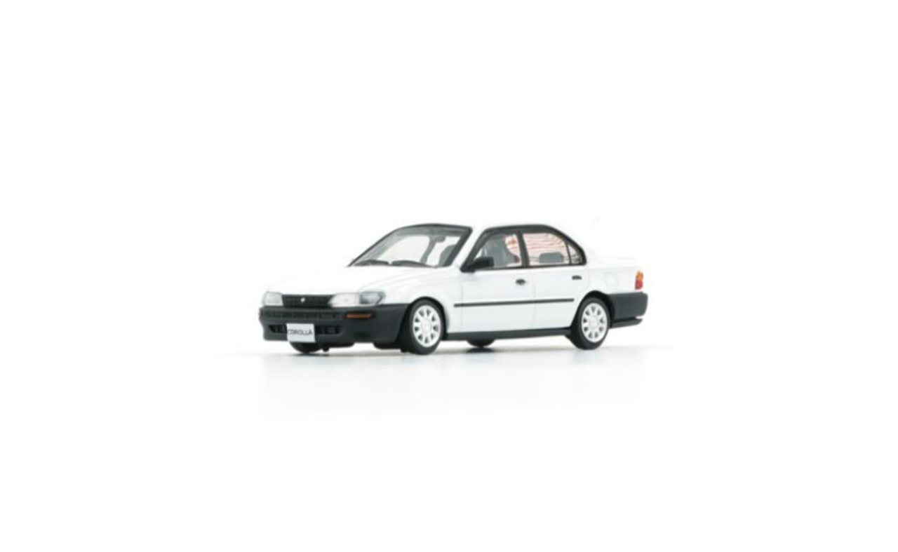1/64 BM Creations Toyota Corolla 1996 AE100 -White /Blk Bumper (LHD)