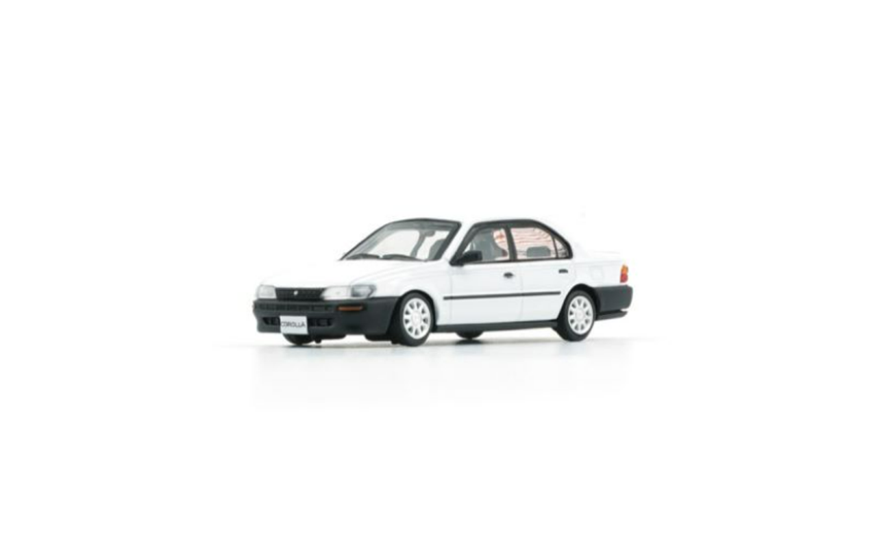 1/64 BM Creations Toyota Corolla 1996 AE100 -White /Blk Bumper (RHD)