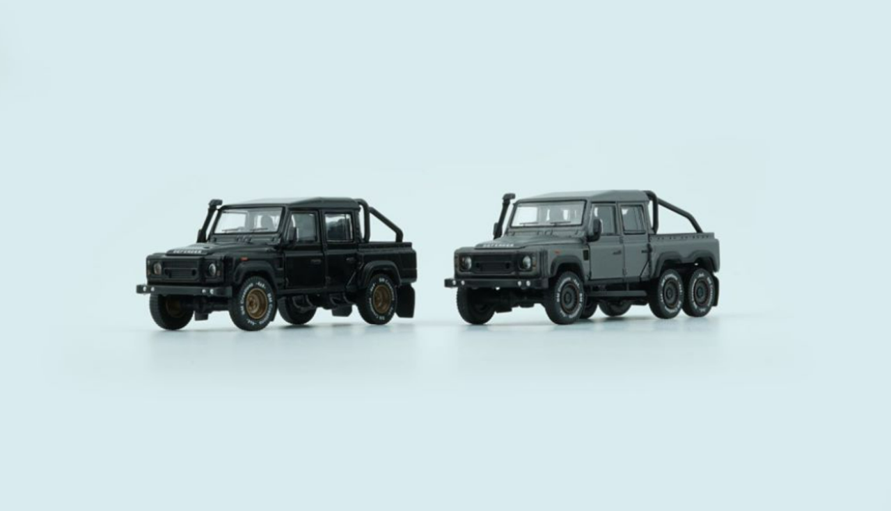 1/64 BM Creations Land Rover 2016 Defender 110 Pick Up -Dark Grey Silver (LHD) 