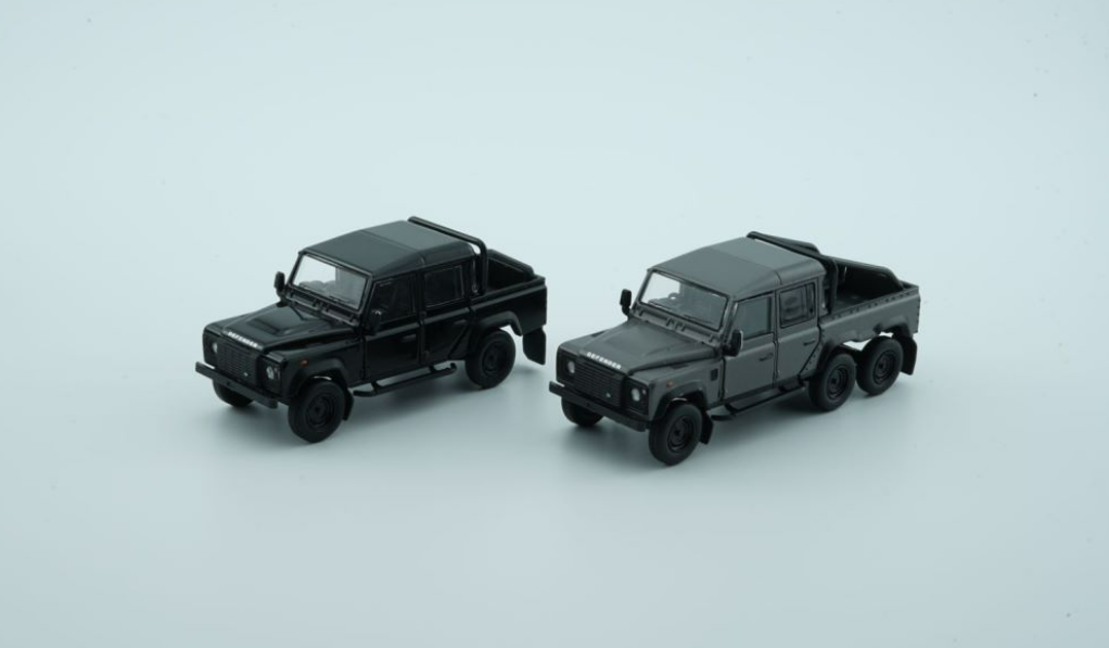1/64 BM Creations Land Rover 2016 Defender 110 Pick Up -Dark Grey Silver (LHD) 