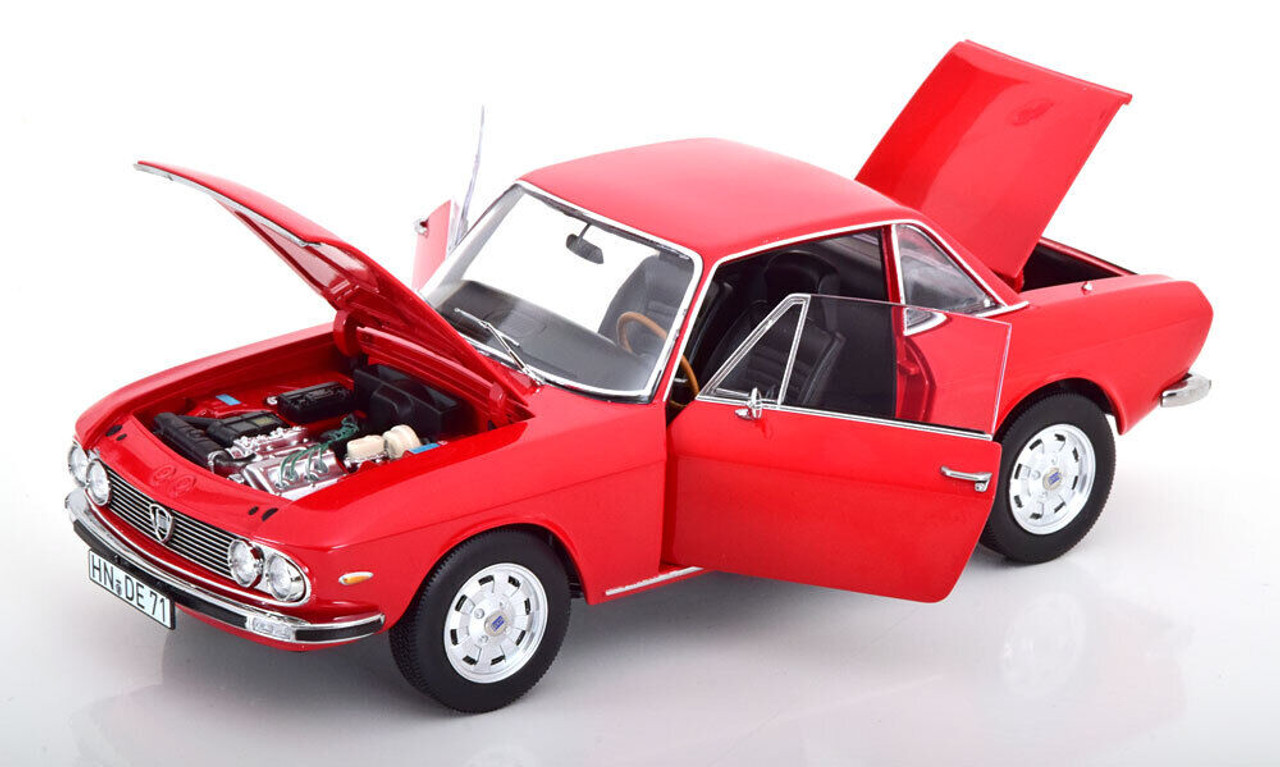 1/18 Norev 1971 Lancia Fulvia 1600 HF (Red) Diecast Car Model