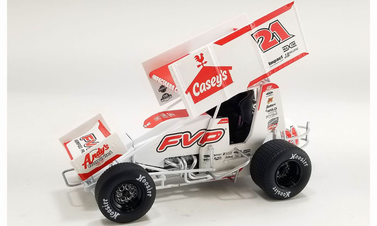 1/18 ACME 2024 #21 Casey's General Store Sprint Car Brian Brown