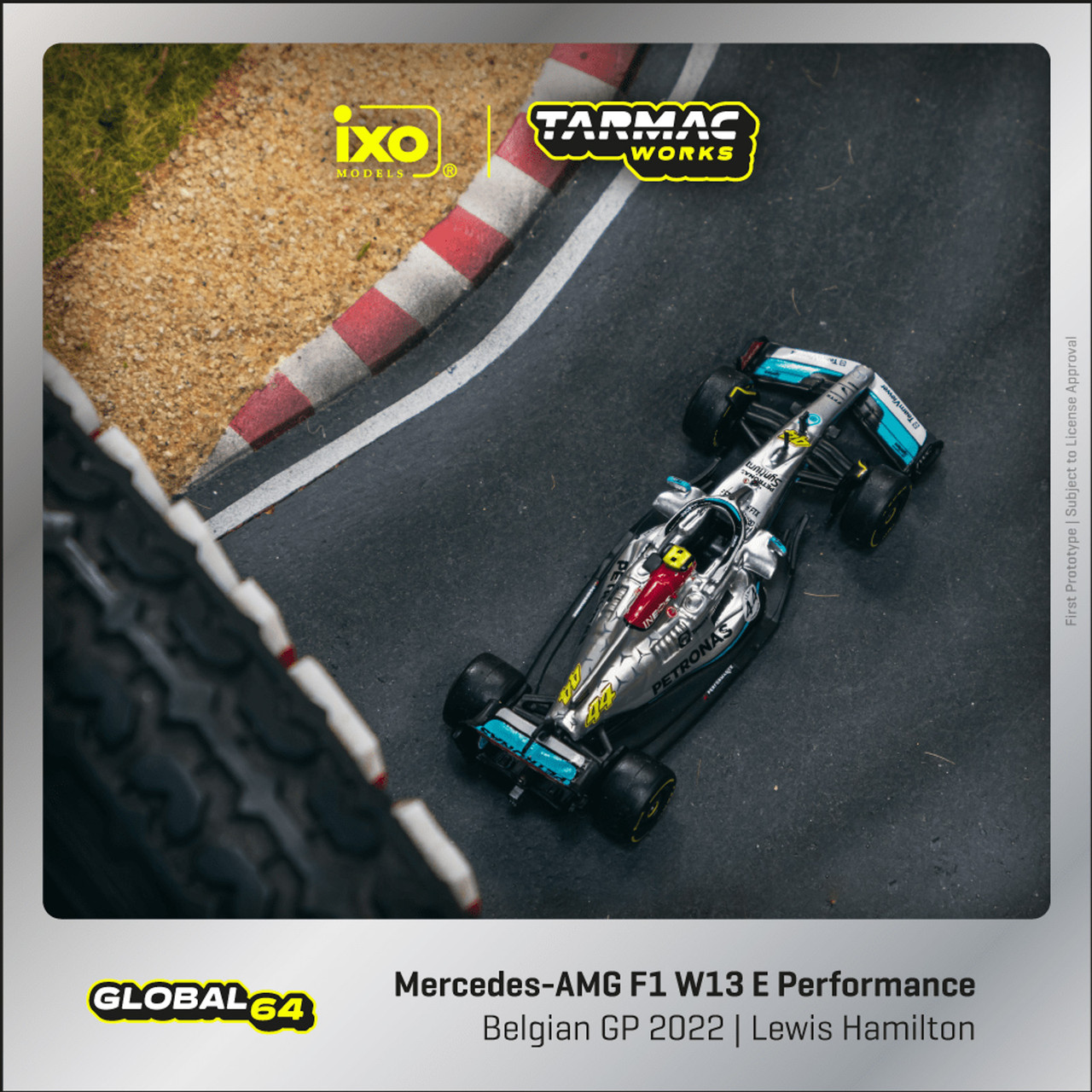 1/64 Tarmac Works 2022 Formula 1 Mercedes-AMG F1 W13 E Performance 