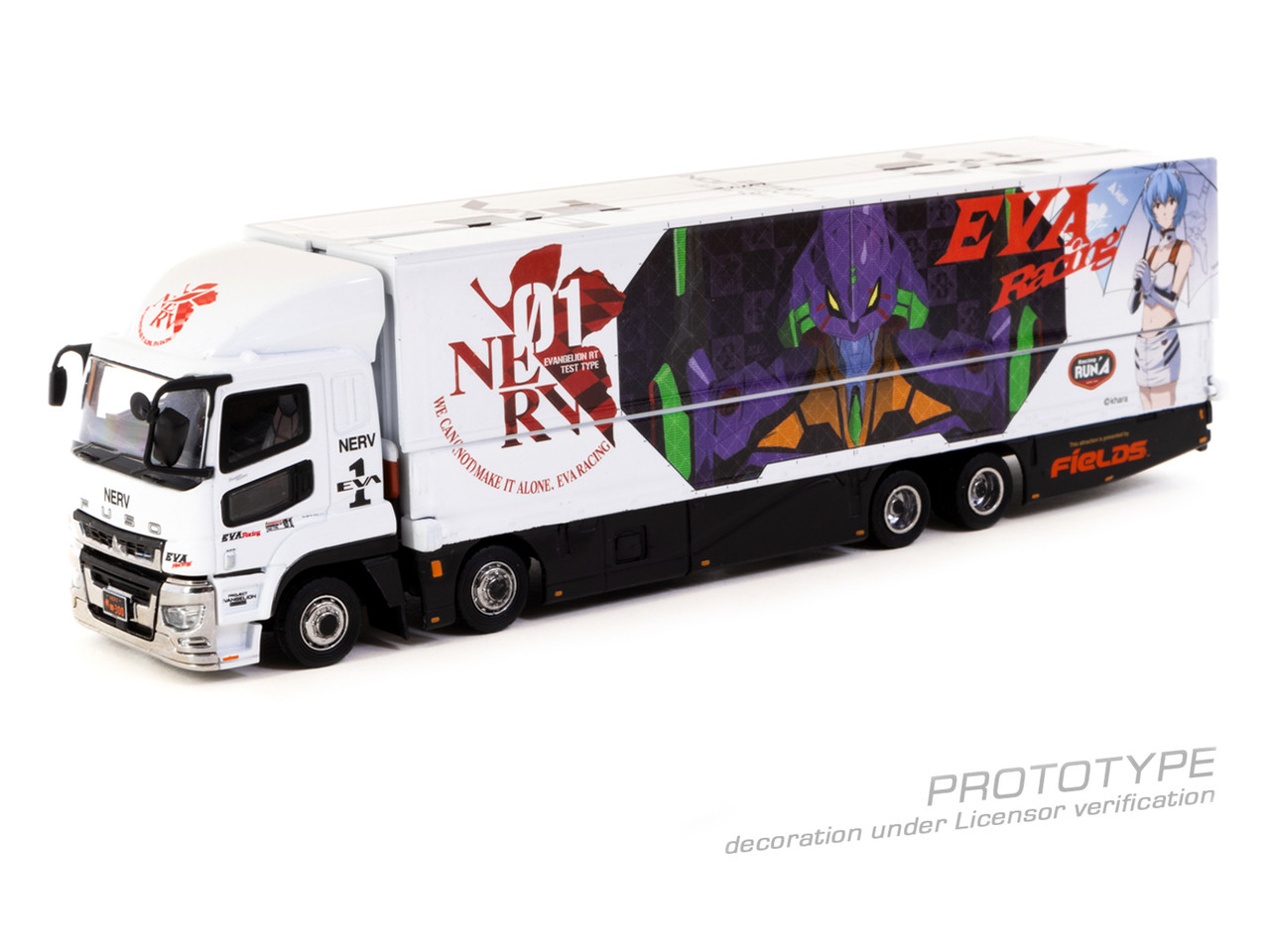 1/64 Tarmac Works Mitsubishi Fuso Super Great EVA Racing Transporter  Diecast Car Model