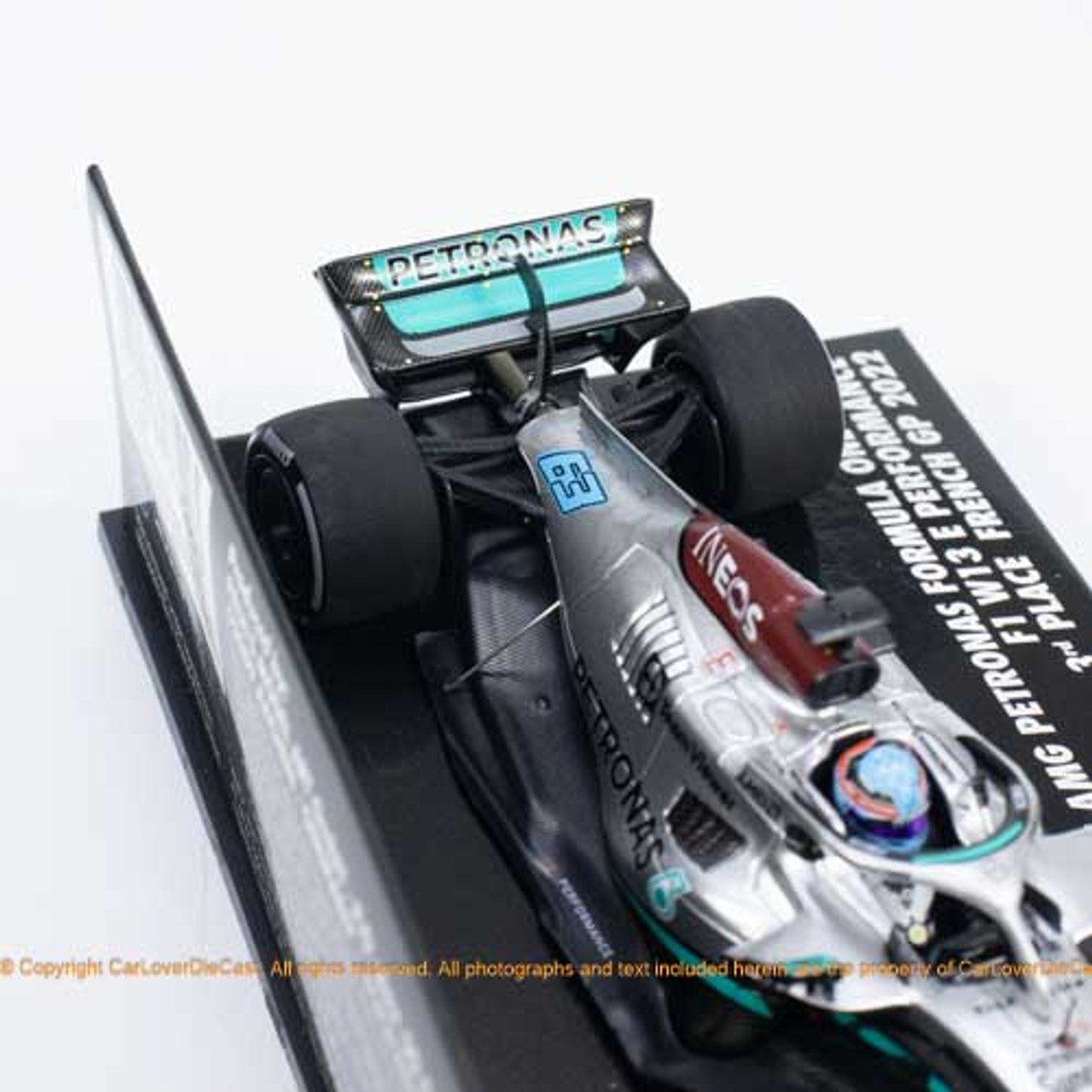 1/43 MINICHAMPS MERCEDES-AMG PETRONAS FORMULA ONE TEAM F1 W13 E PERFORMANCE - G. RUSSELL - 3RD PLACE FRENCH GP 2022 Resin Car Model