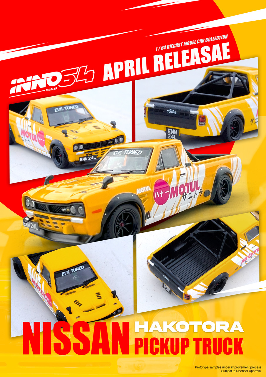 1/64 INNO NISSAN HAKOTORA PICK UP TRUCK MOTUL Livery