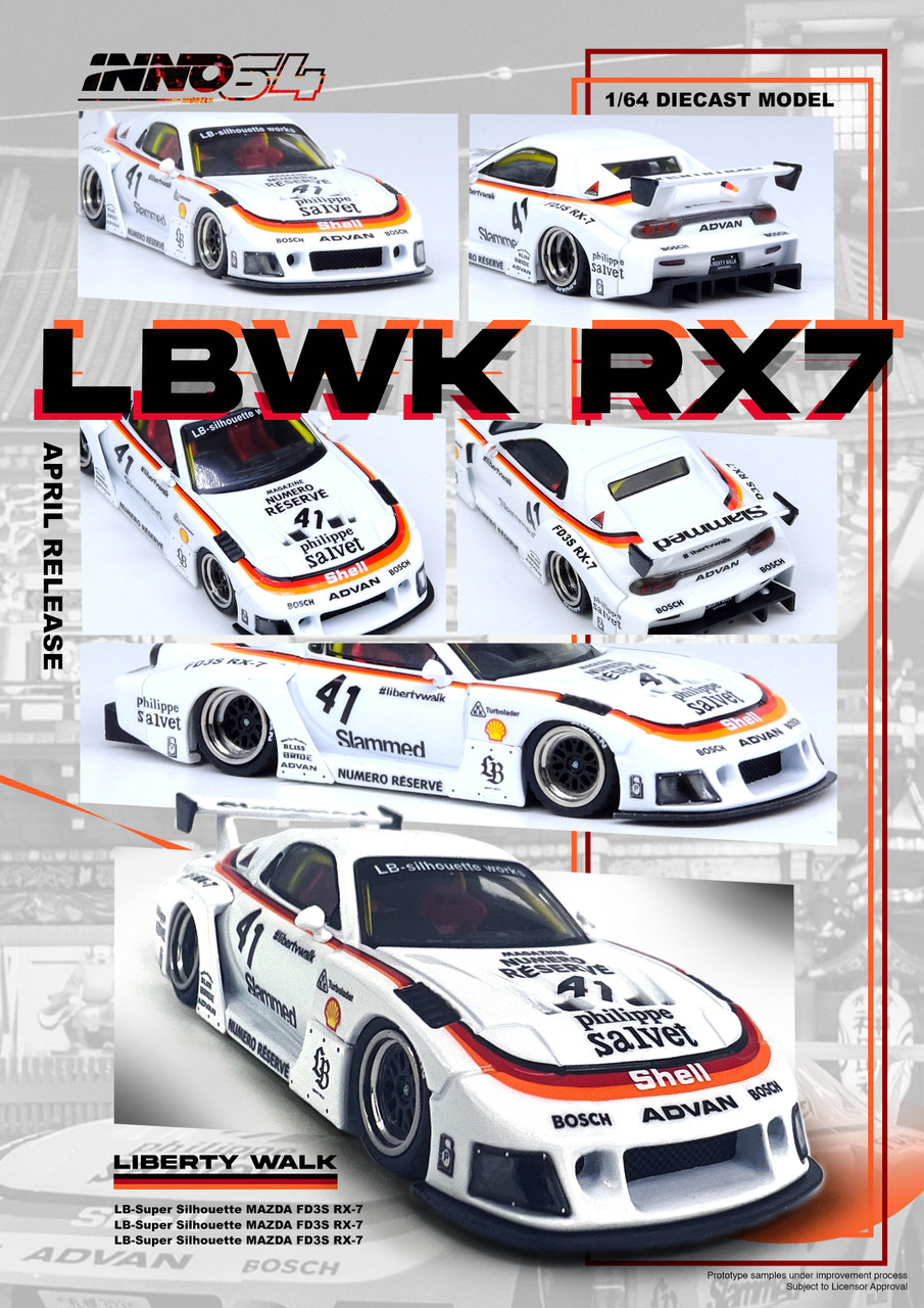 1/64 INNO MAZDA RX7 (FD3S) LB-SUPER SILHOUETTE