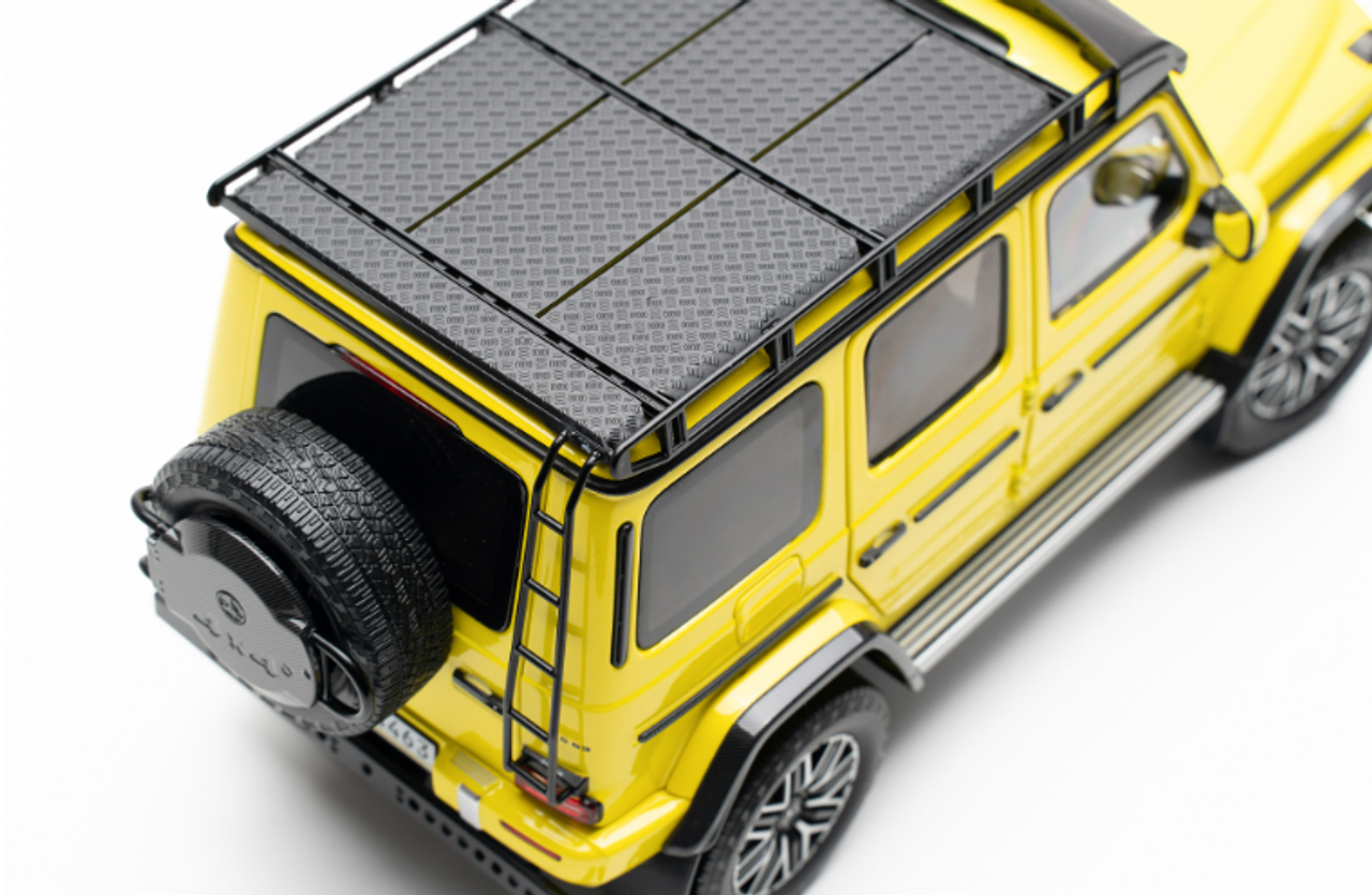 1/18 Mercedes-AMG G63 4x4² Yellow Diecast full open