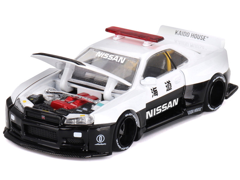 1/64 MINIGT Nissan Skyline GT-R R34 Kaido Works (V2 Aero) Police