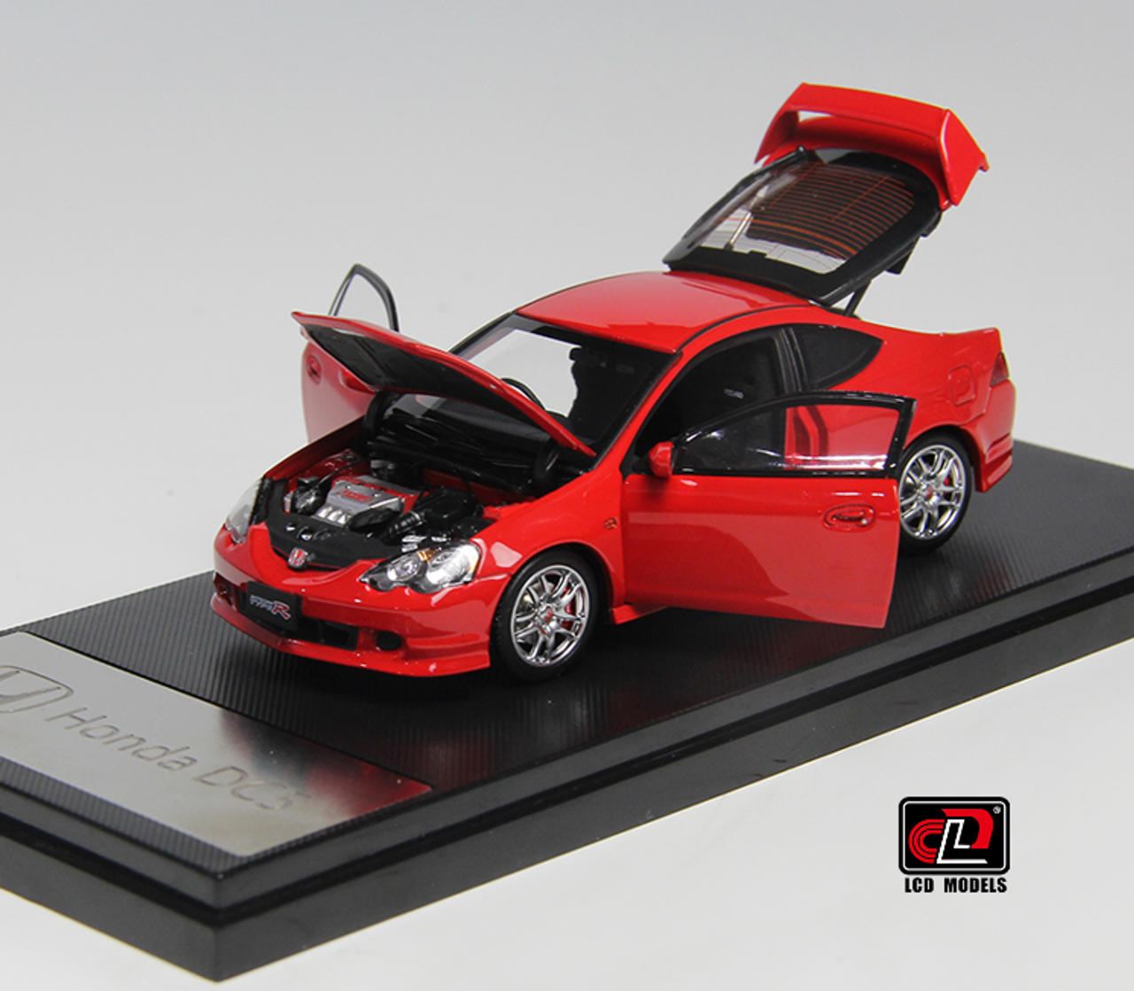 1/43 LCD Honda Civic INTEGRA (DC5) TYPE R Red Diecast full open