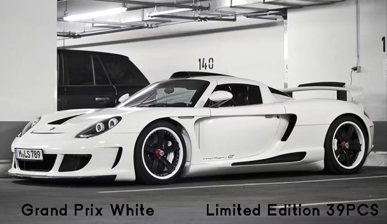 1/18 Ivy Gembella Mirage GT Based On Porsche Carrera GT (Grand Prix White) Car Model Limited 39 Pieces