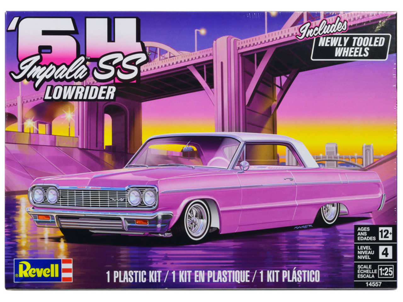 Revell 1/25 '62 impala hardtop lowriderボディ