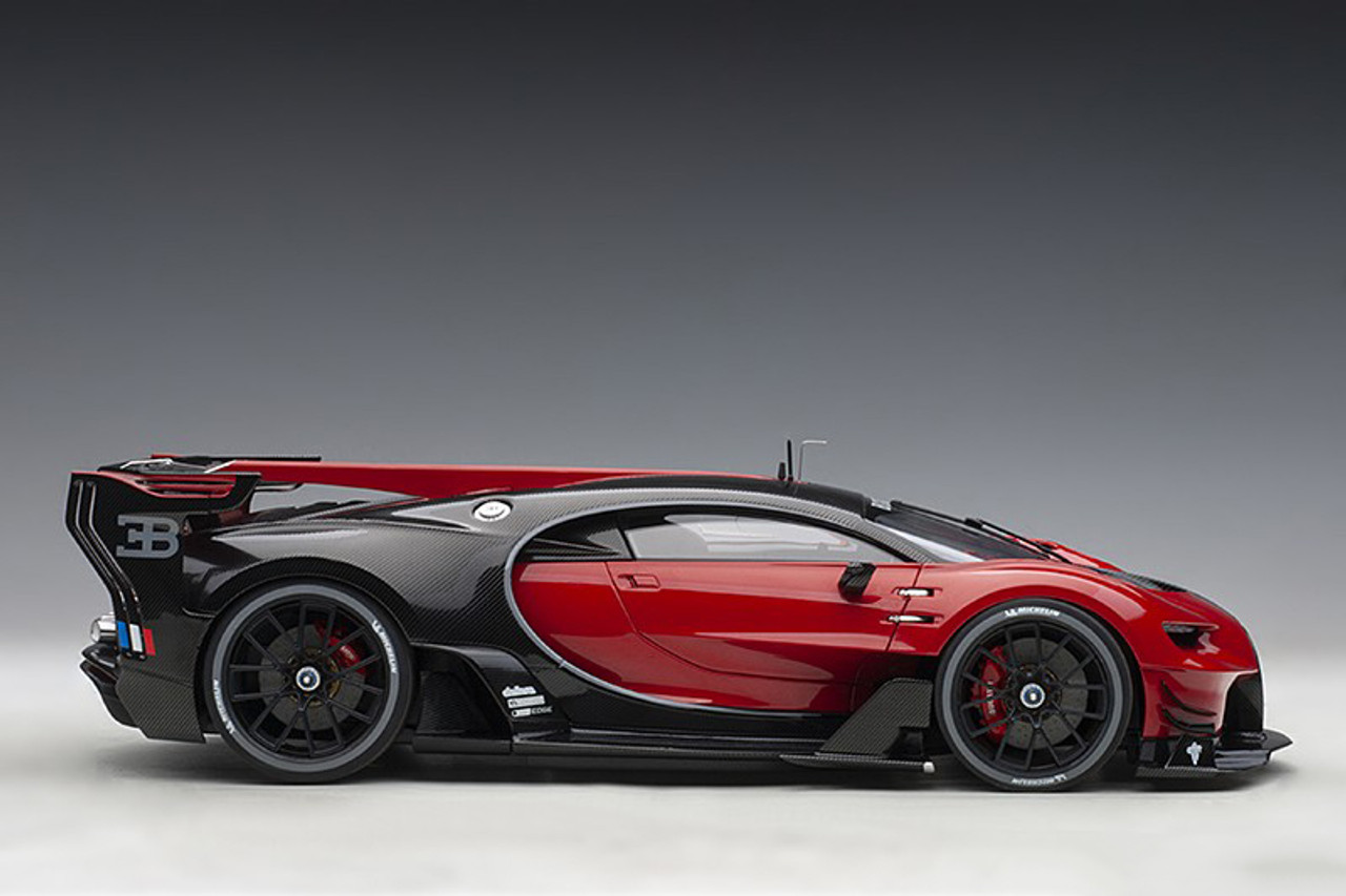 1/18 AUTOart Bugatti Chiron Vision GT (Red & Black) Car Model