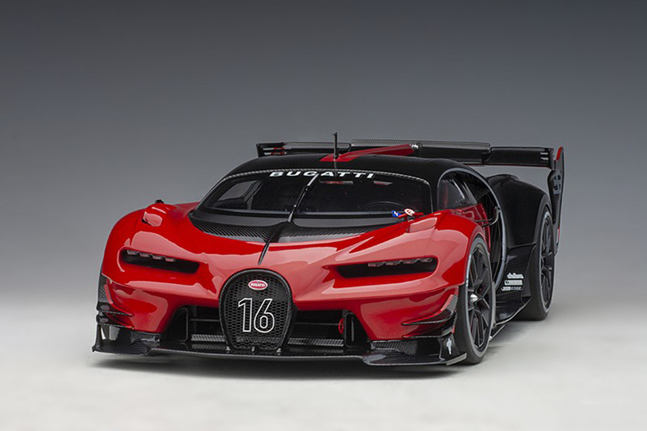 1/18 AUTOart Bugatti Chiron Vision GT (Red & Black) Car Model