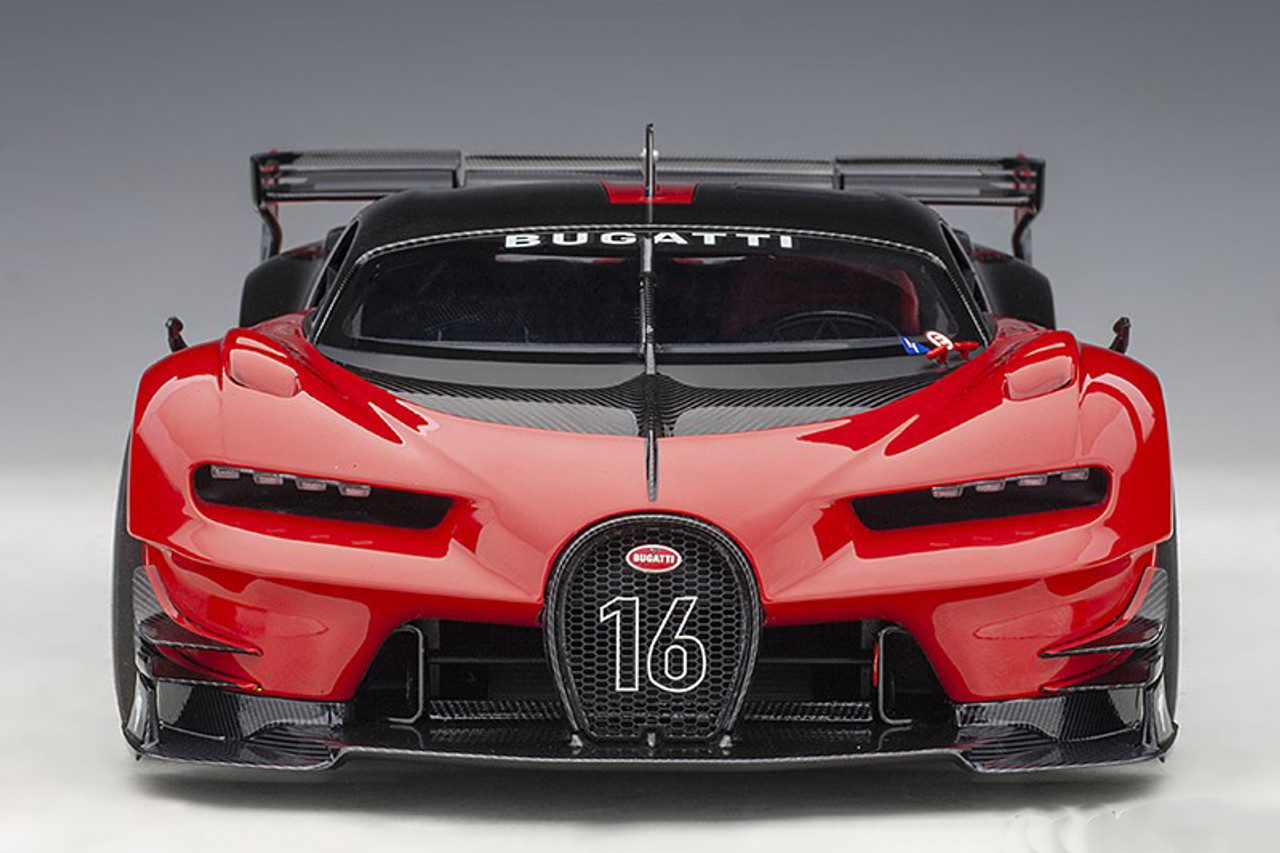 1/18 AUTOart Bugatti Chiron Vision GT (Red & Black) Car Model