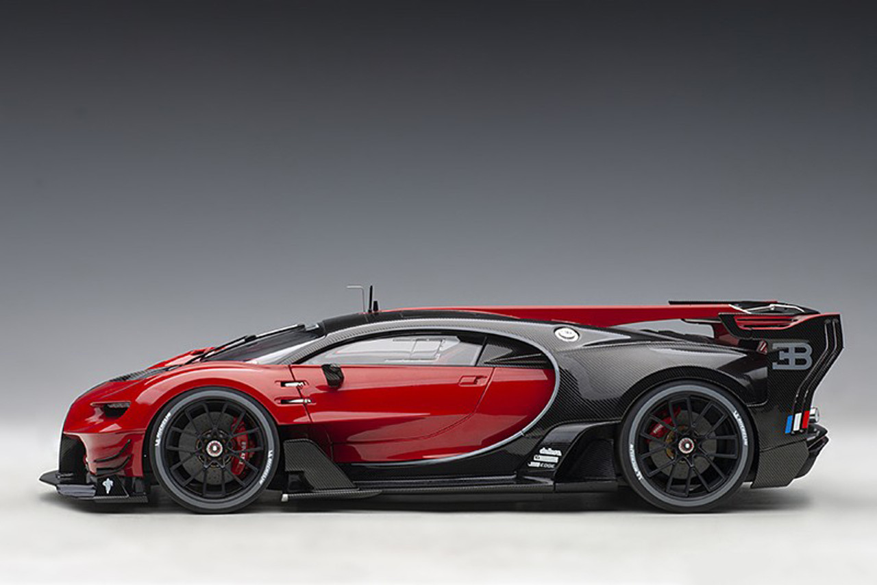 1/18 AUTOart Bugatti Chiron Vision GT (Red & Black) Car Model