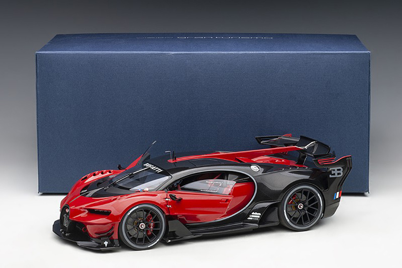 1/18 AUTOart Bugatti Chiron Vision GT (Red & Black) Car Model