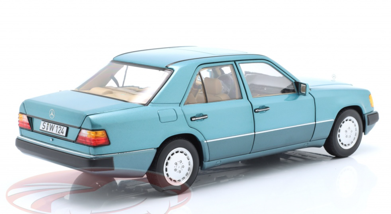 1/18 Dealer Edition 1989-1993 Mercedes-Benz 230E (W124) (Beryl Blue Metallic) Diecast Car Model