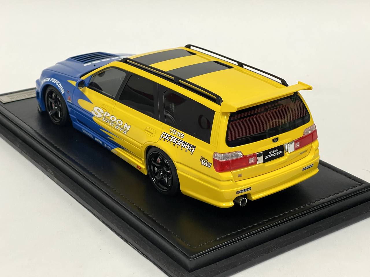 1/18 Ivy Nissan Skyline GT-R R34 Stagea Custom Version Wagon Spoon Theme Car Model