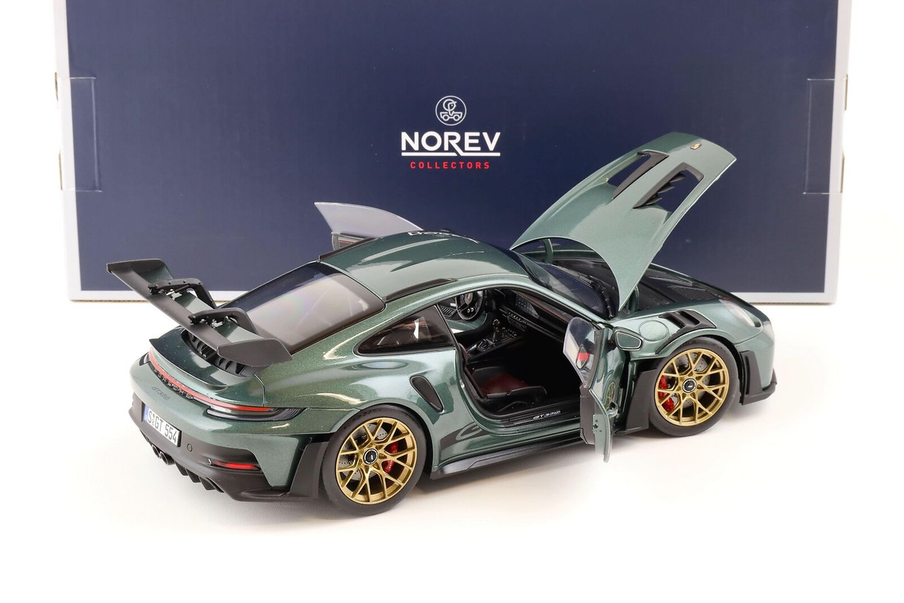 1/18 Norev Porsche 911 (992) GT3 RS (Malachite Green) Diecast Car Model