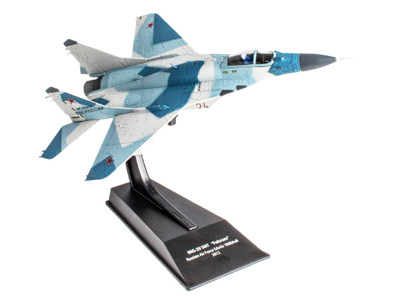 Mikoyan MiG-29 SMT "Fulcrum" Fighter Aircraft "AvGr 7000 AvB" (2012) Russian Air Force 1/100 Diecast Model by Hachette Collections