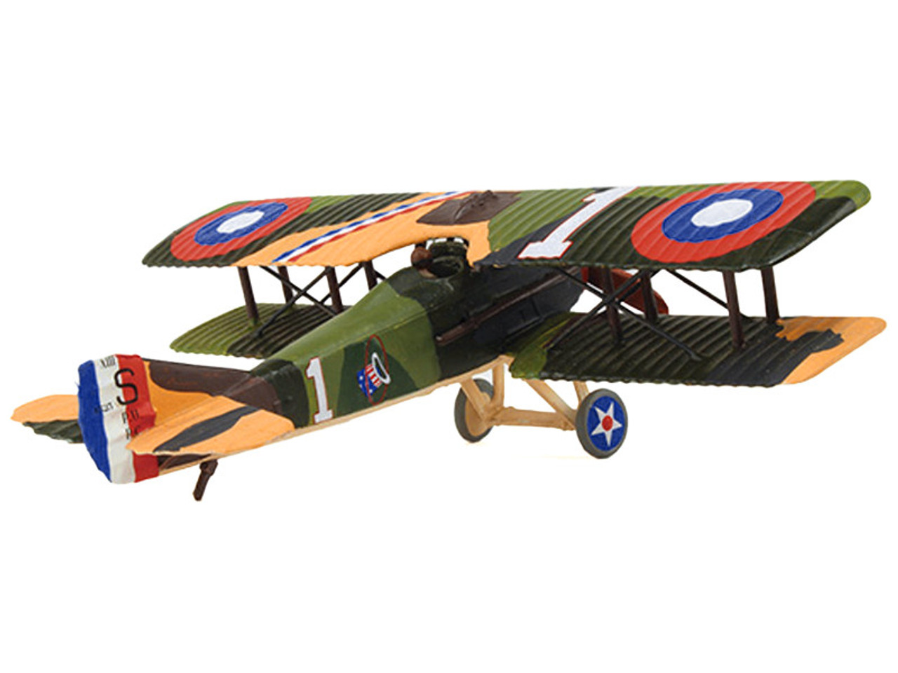 SPAD XIII Aircraft "4523 94th Aero Squadron E.V. Rickenbacker" United States Air Service 1/72 Model Airplane by Wings of the Great War