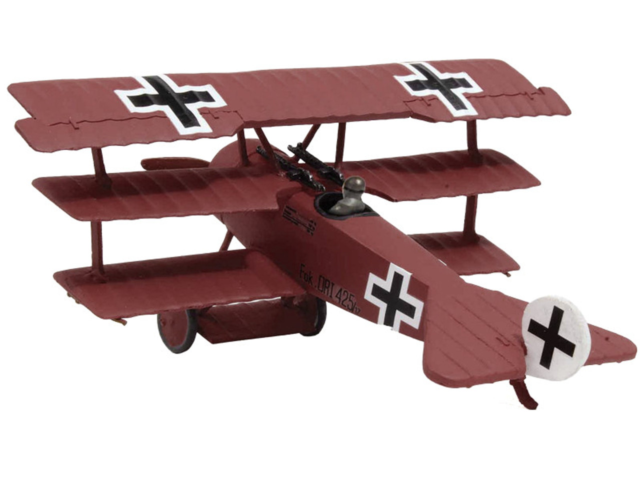 Fokker Dr.I Fighter Aircraft "Red Baron World War I" German Air Combat Forces 1/72 Model Airplane by Wings of the Great War