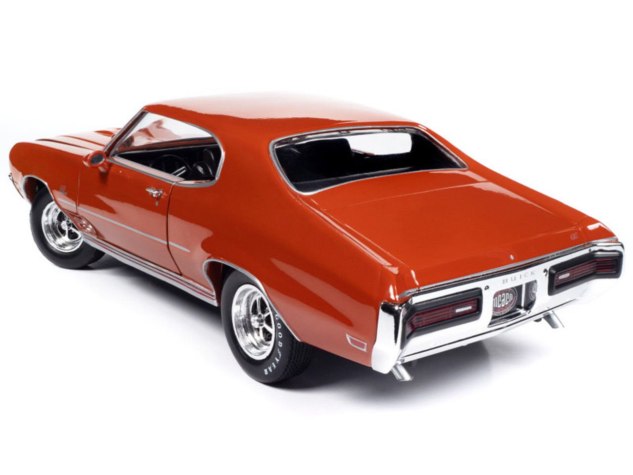 1972 Buick GS Stage 1 Flame Orange "Muscle Car & Corvette Nationals" (MCACN) "American Muscle" Series 1/18 Diecast Model Car by Auto World